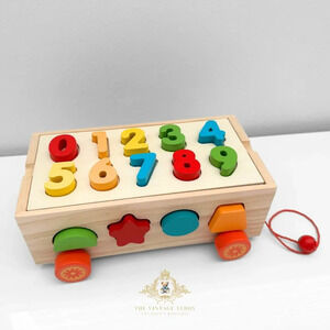 NWT Cute Numbers & Shapes Trailer Fun Play Set Children’s Early Learning Toys